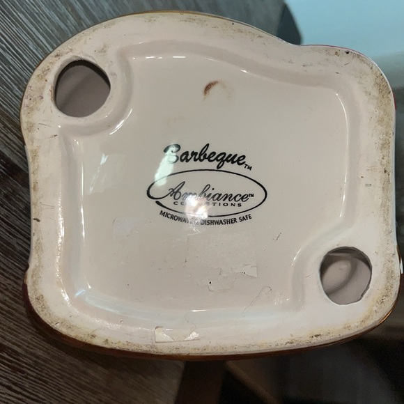 Vintage Napkin Holder Ketchup Mustard Burger Fries Ceramic Excellent Condition - Picture 6 of 7